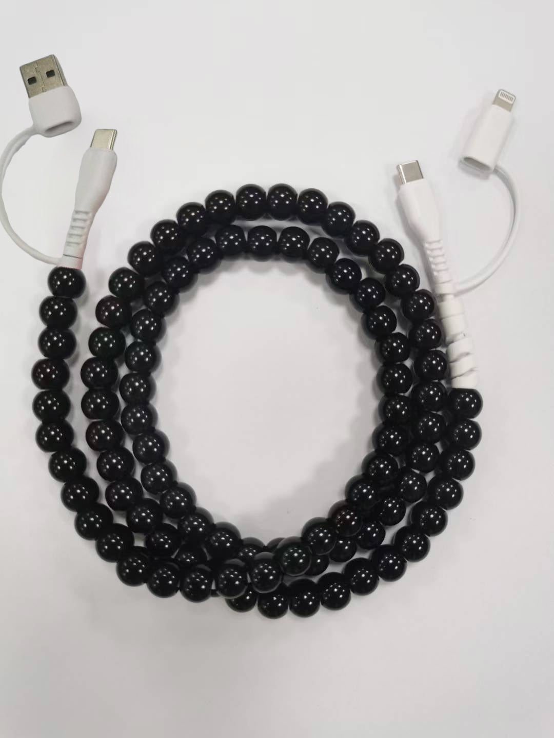 4-in-1 Beaded Lightening Phone Charger - 30 Options | 2-4 Week TAT