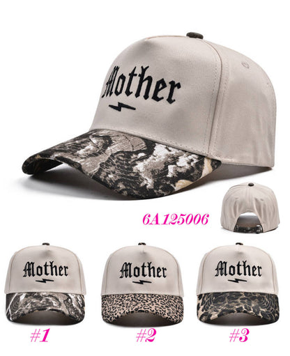 Embroidered Lighting Bolt Mother Adjustable Cap (3 Prints) | 2-4 Week TAT