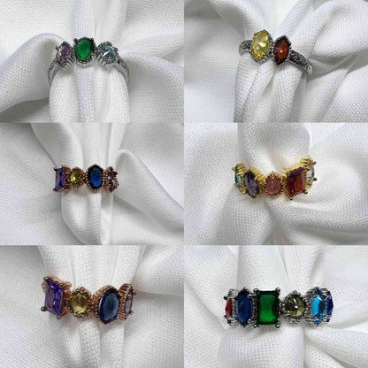 💍✨ Vintage Antique Inspired Birthstone Rings ✨💎 7 Stone Spots! | 3-4 Week TAT