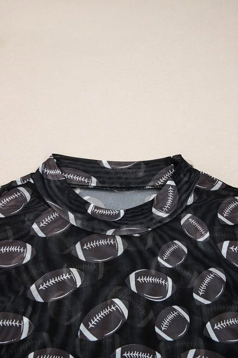 🏈✨Women’s Sheer Mesh Football Undershirt | Lightweight Long Sleeve Layering Top🏈✨