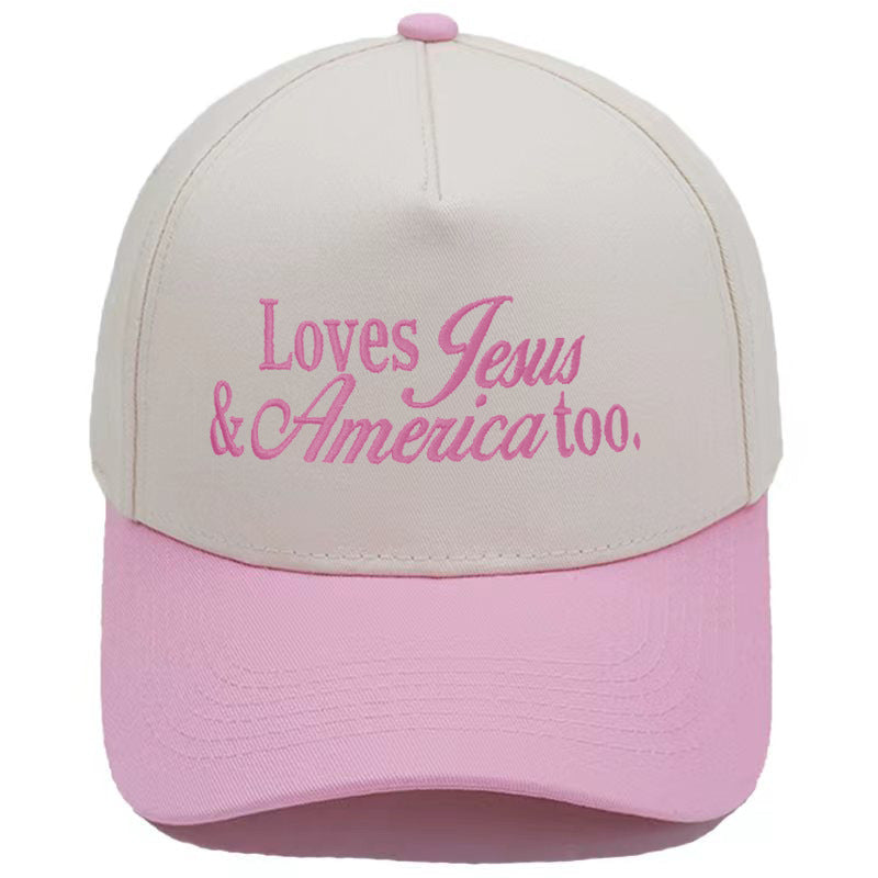 Embroidered Loves Jesus & America Too Snap Back Hat (13 Colors) | 2-4 Week TAT