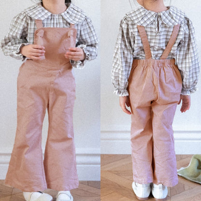 🌸👖 Girls Bell Bottom Denim Overalls + Infant Toddler Girls Sizes 6M-6Y | 3-4 WEEK TAT
