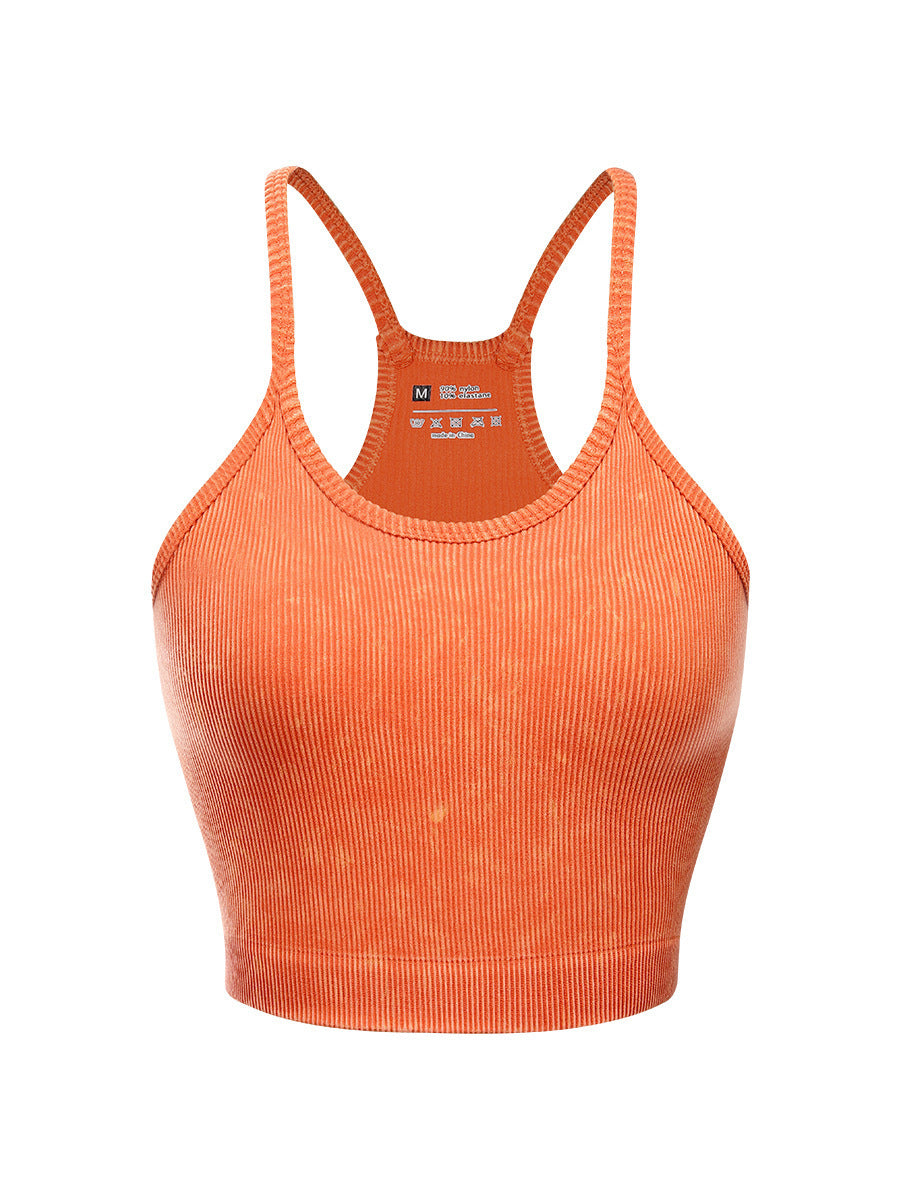 Women's Acid Washed Ribbed Crop Tank (12 Color Options) | 2-4 Week TAT