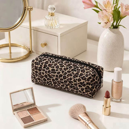 💄✨Leopard Quilted Makeup Pouch (TAT 3-5 weeks)💄✨
