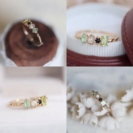 💍✨ Vintage Antique Inspired Birthstone Rings ✨💎 7 Stone Spots! | 3-4 Week TAT