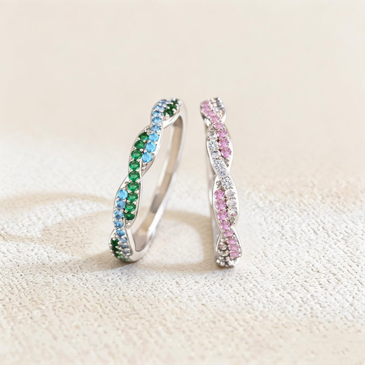 💍✨ INTERTWINED BIRTHSTONE RING + SIZES 6-11 | 3-4 WEEK TAT ✨💍
