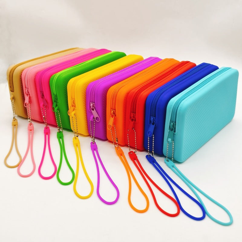 Zipper Around Waterproof Silicone Pouches 2/$15.75 😍✨ + 10 COLORS | 3–4 WEEK TAT