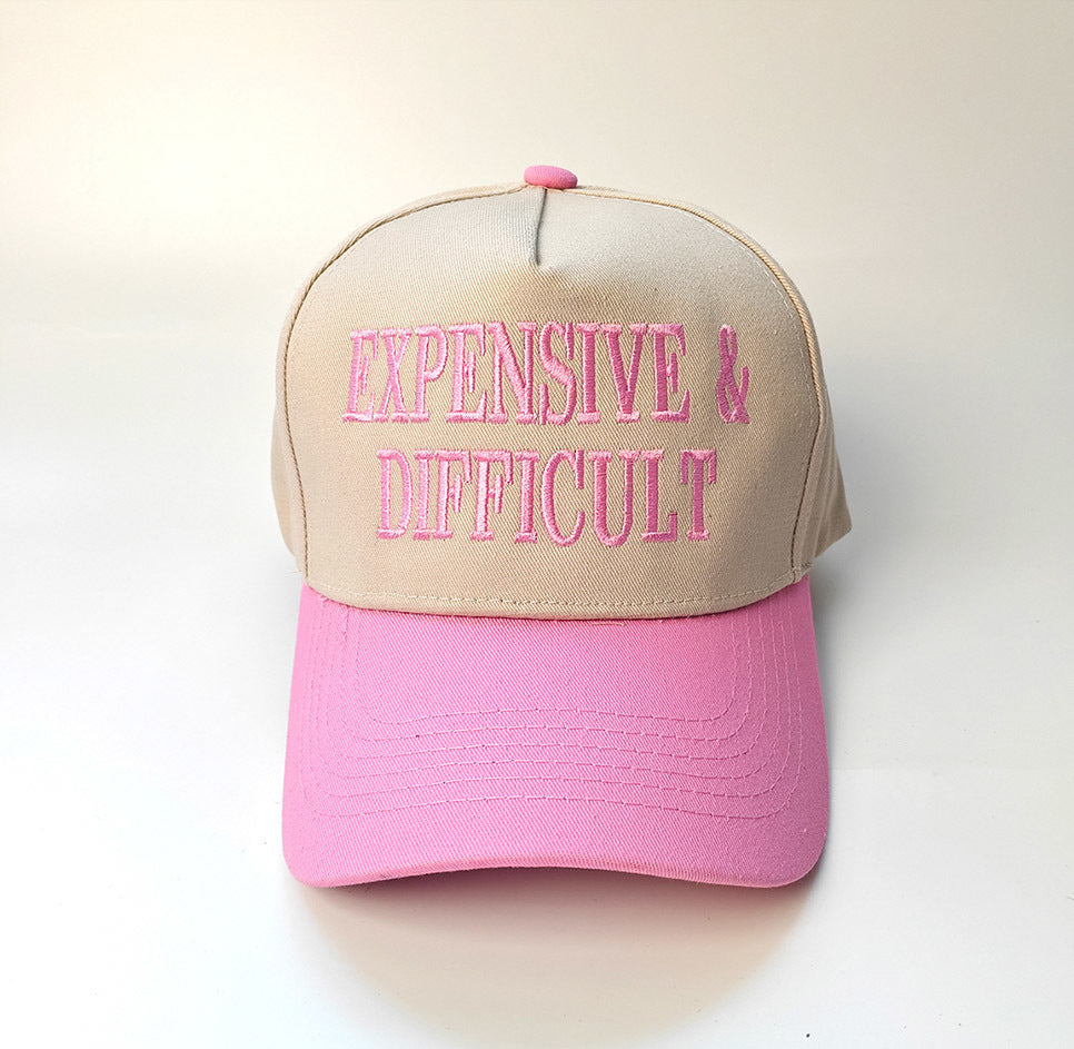 Embroidered Expensive & Difficult Snap Back Hat (7 Color Options) | 2-4 Week TAT