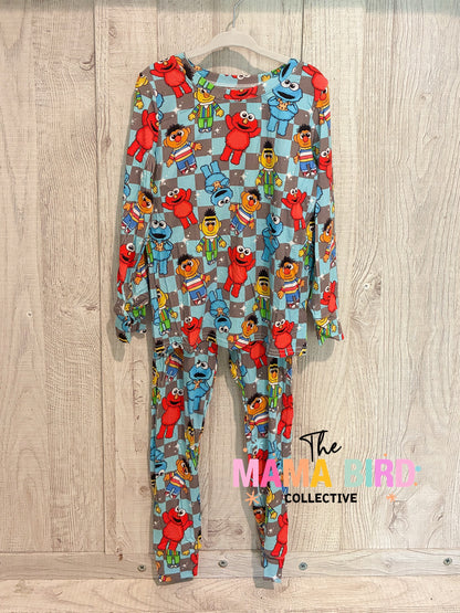 Checkered Sesame Street Elmo Bamboo | IN STOCK!
