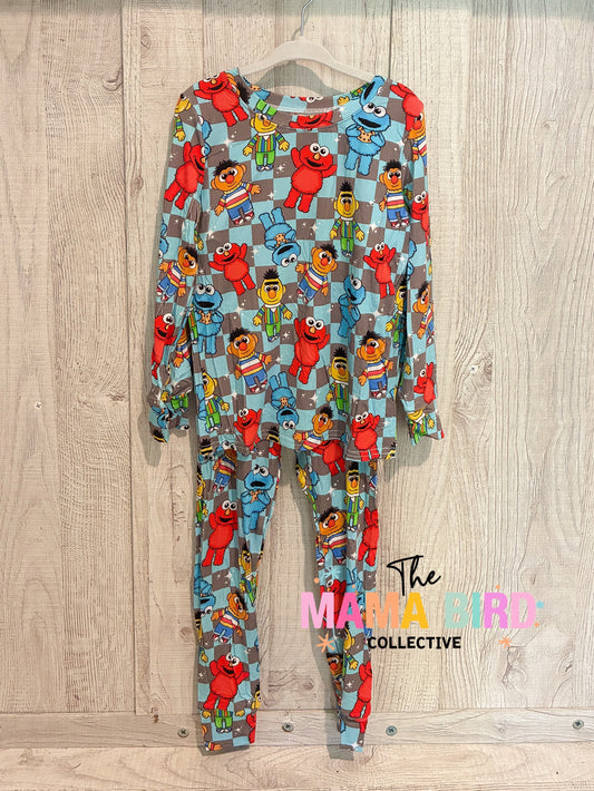 Checkered Sesame Street Elmo Bamboo | IN STOCK!