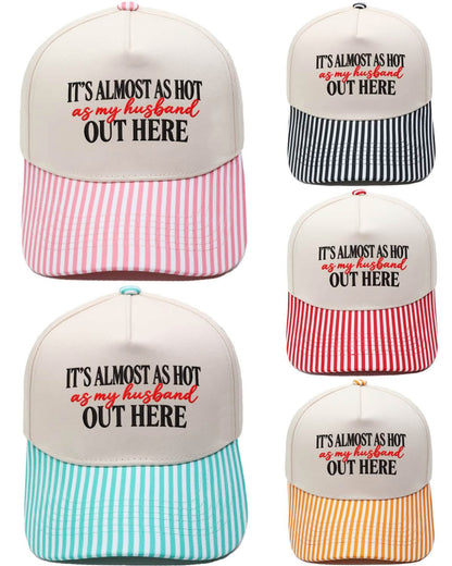 🚨🧢It’s Almost As Hot As My Husband Snapback Hat | Funny Women’s Trucker Cap🚨🧢