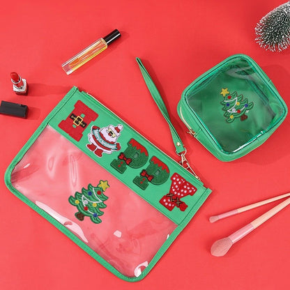 Chenille Glitter Letter Patch PVC Clear Wristlet Set – 27 Styles! | 2-4 Week TAT