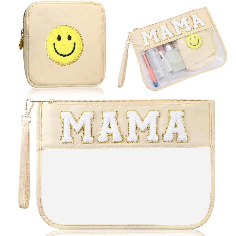 Chenille Glitter Letter Patch PVC Clear Wristlet Set – 27 Styles! | 2-4 Week TAT