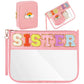Chenille Glitter Letter Patch PVC Clear Wristlet Set – 27 Styles! | 2-4 Week TAT