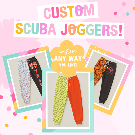 Custom Scuba Joggers | Kids 5/6T–14/16T & Adults S–3XL | 3–4 Week TAT
