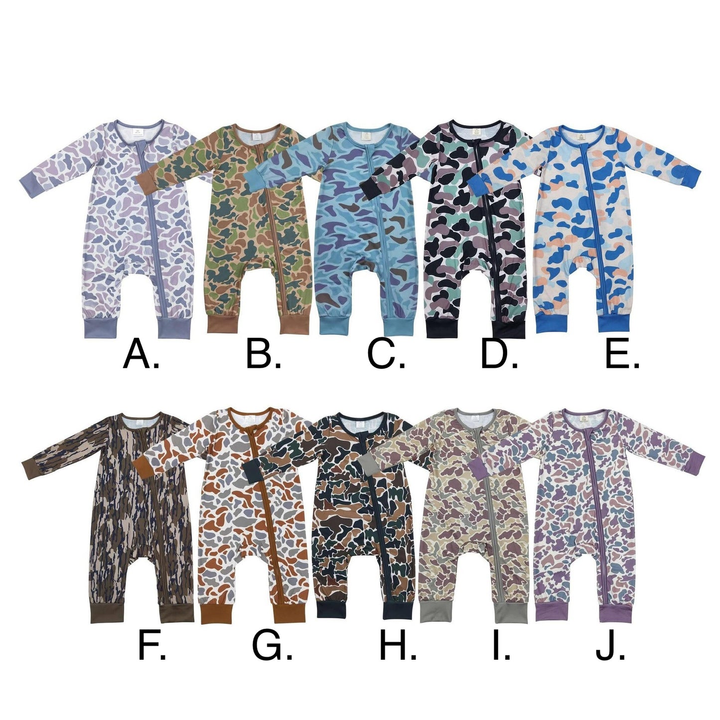 Camo Zippies, 10 Print Options | 1-2 Week TAT