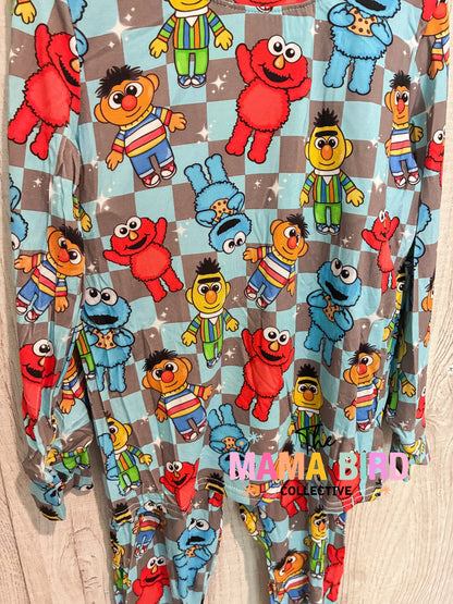 Checkered Sesame Street Elmo Bamboo | IN STOCK!