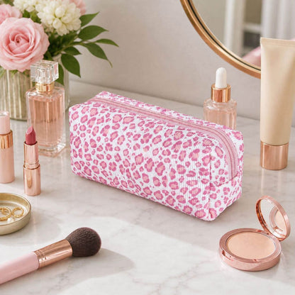💄✨Leopard Quilted Makeup Pouch (TAT 3-5 weeks)💄✨