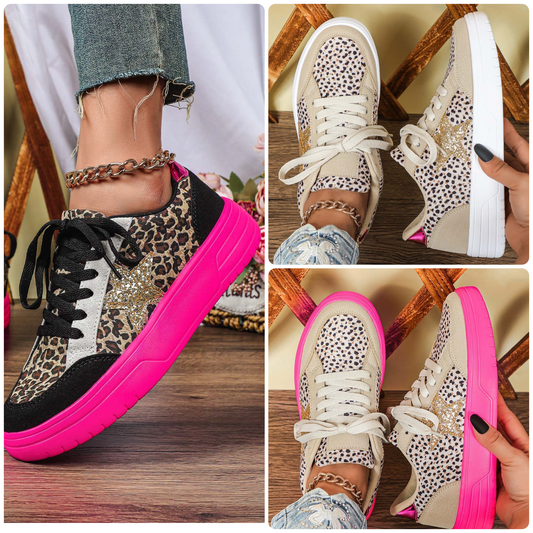 👟🐆 Leopard Print Sneakers (Wide foot friendly!) | 3-4 Week TAT