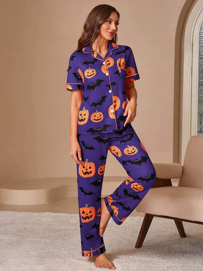 🎃🦇WOMEN’S HALLOWEEN PUMPKIN PAJAMA SETS 🦇🎃