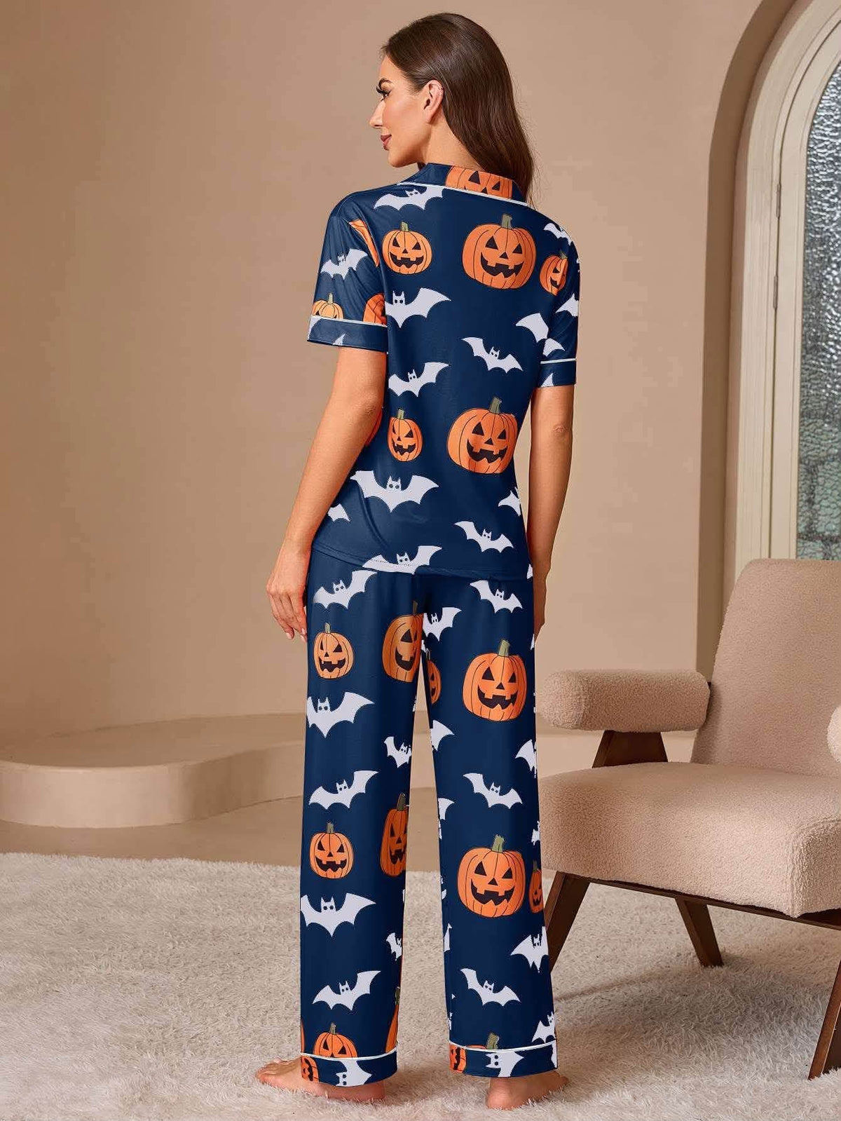 🎃🦇WOMEN’S HALLOWEEN PUMPKIN PAJAMA SETS 🦇🎃