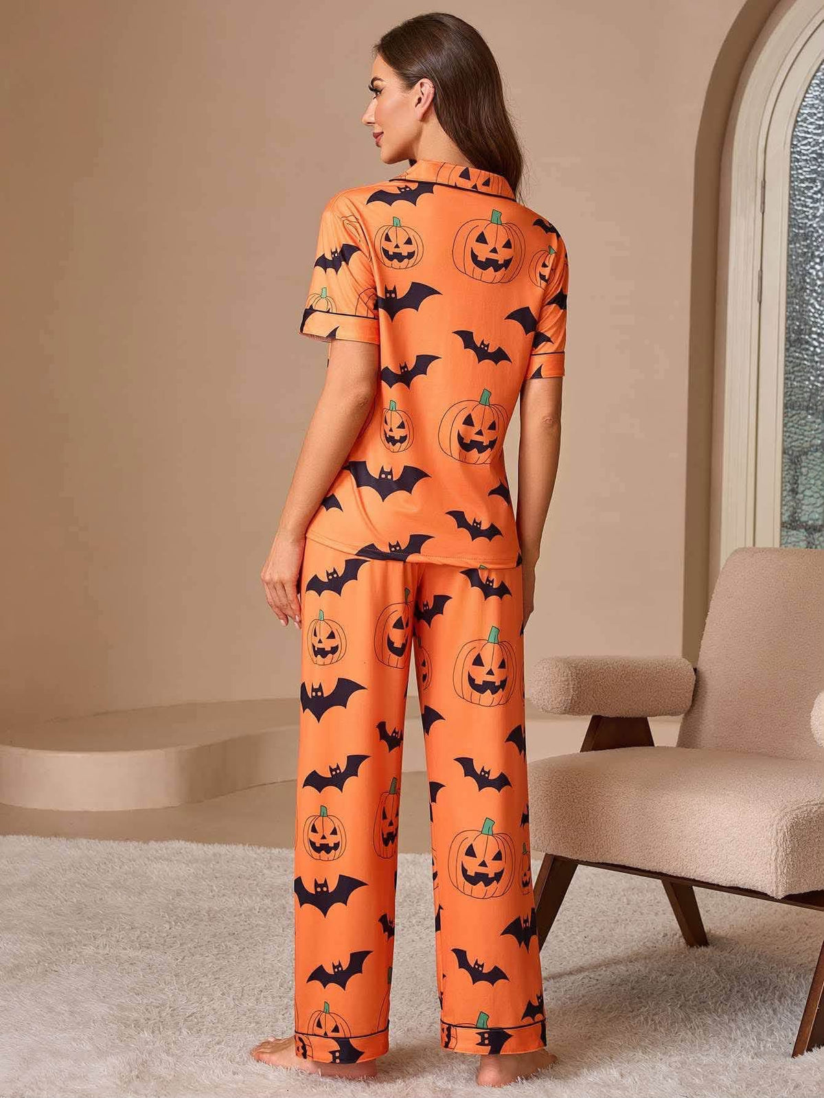 🎃🦇WOMEN’S HALLOWEEN PUMPKIN PAJAMA SETS 🦇🎃
