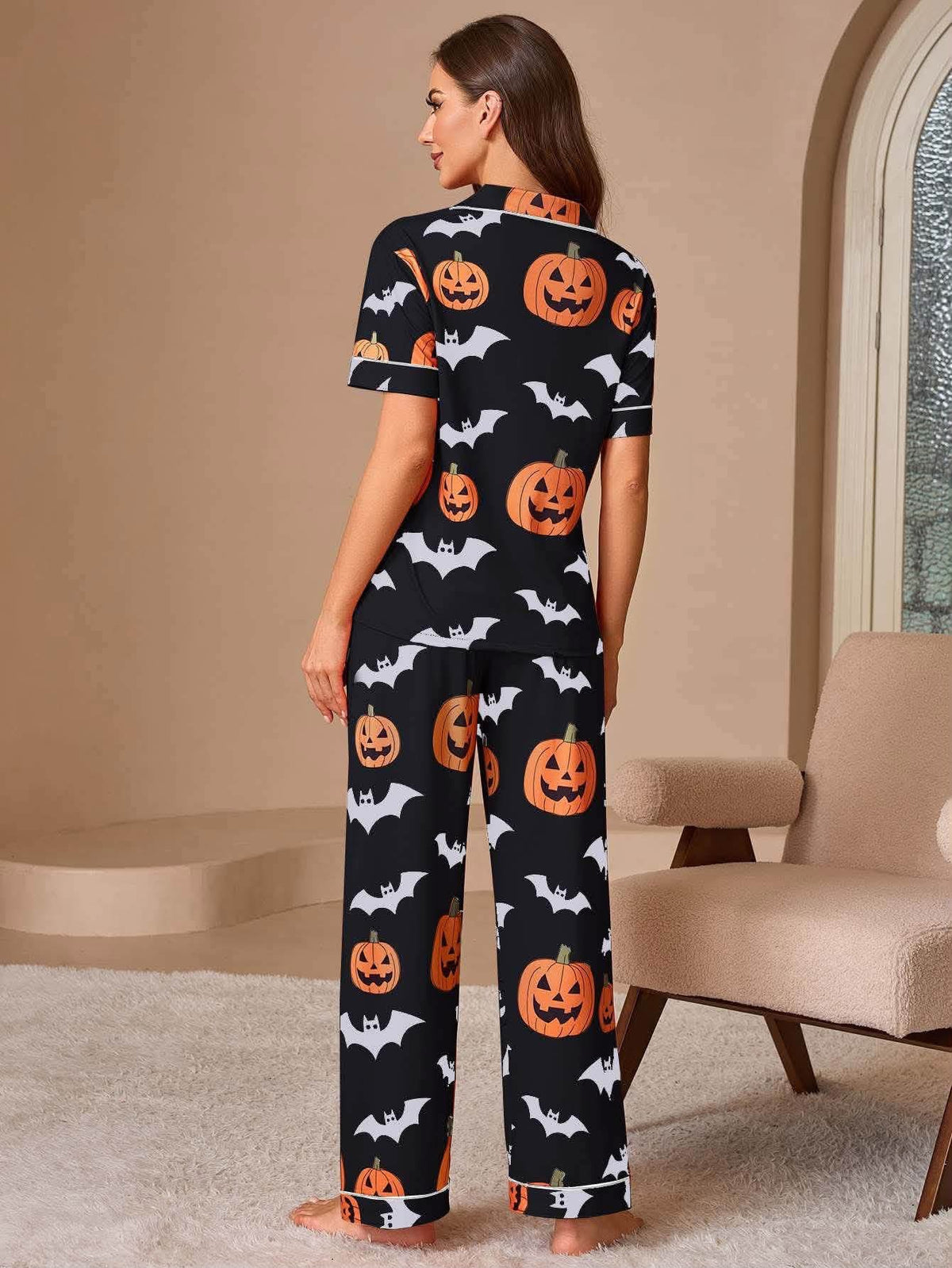 🎃🦇WOMEN’S HALLOWEEN PUMPKIN PAJAMA SETS 🦇🎃