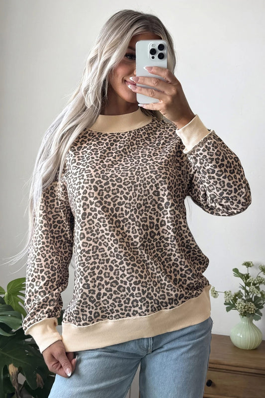 🐆🤎 IN STOCK Leopard Mid Mock Sweater | Sizes S-XL