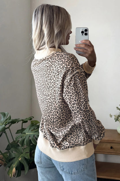 🐆🤎 IN STOCK Leopard Mid Mock Sweater | Sizes S-XL