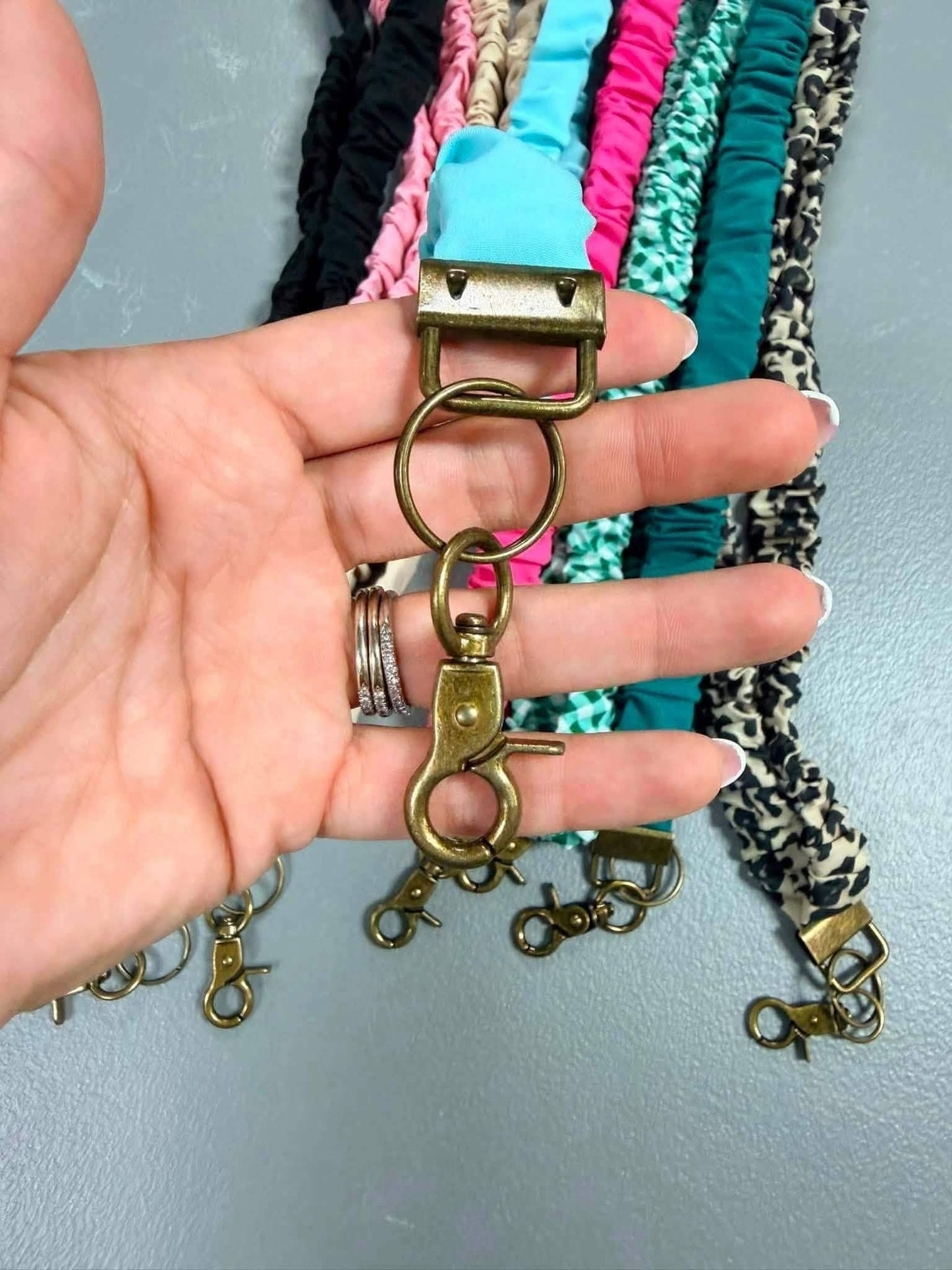Retractable Lanyard Set | Badge Reel Lanyard with Matching Bracelet & PVC ID Holder | Teacher, Nurse & Office ID Lanyard (TAT 3-5 weeks)
