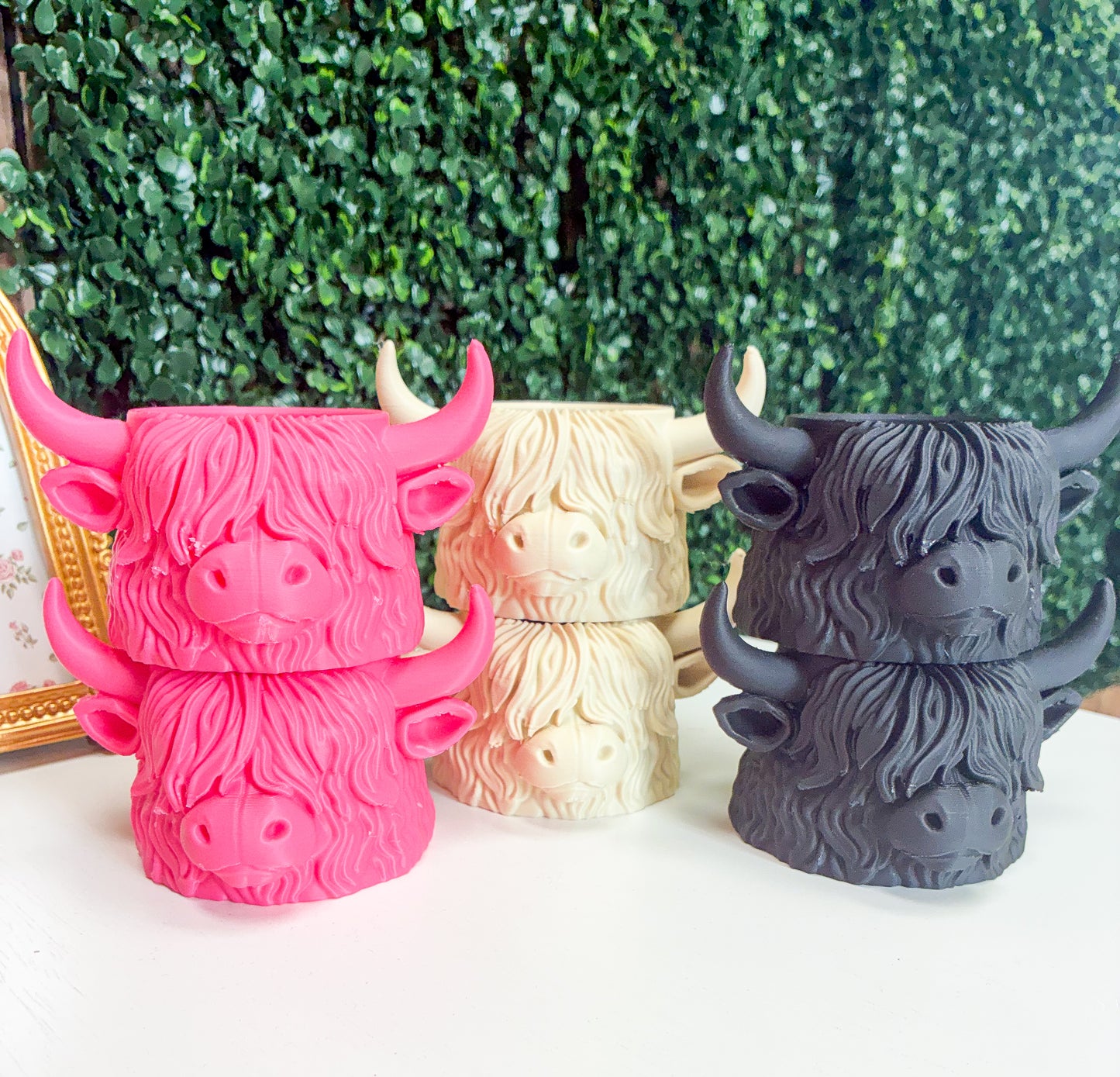 🐮🌿 Mini Highland Cow Planter / Earring Holder / Catch-All | Ready to Ship | LIMITED! ✨