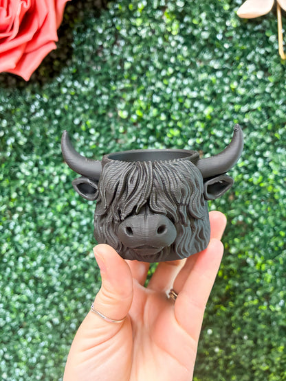 🐮🌿 Mini Highland Cow Planter / Earring Holder / Catch-All | Ready to Ship | LIMITED! ✨
