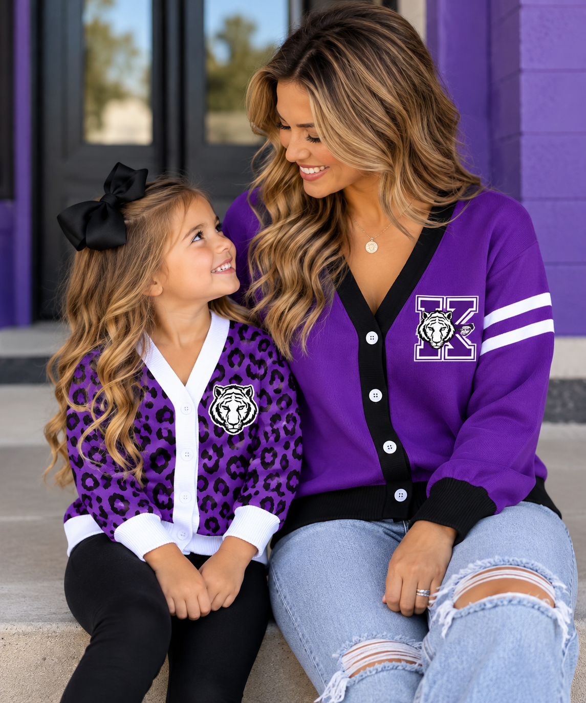 💜🐯 Custom Game Day Cardigans | Kids 2/3T–13/14T & Adults S–5XL | 3–6 Week TAT 🏈