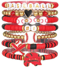 ⚾️ Game Day Baseball Bracelet Stacks | 6 Different Team Colors | 3-4 WEEK TAT ⚾️