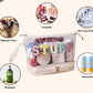Clear Waterproof PVC Chenille "Stuff" Travel Bag - 4 Color Options! | 2-4 Week TAT