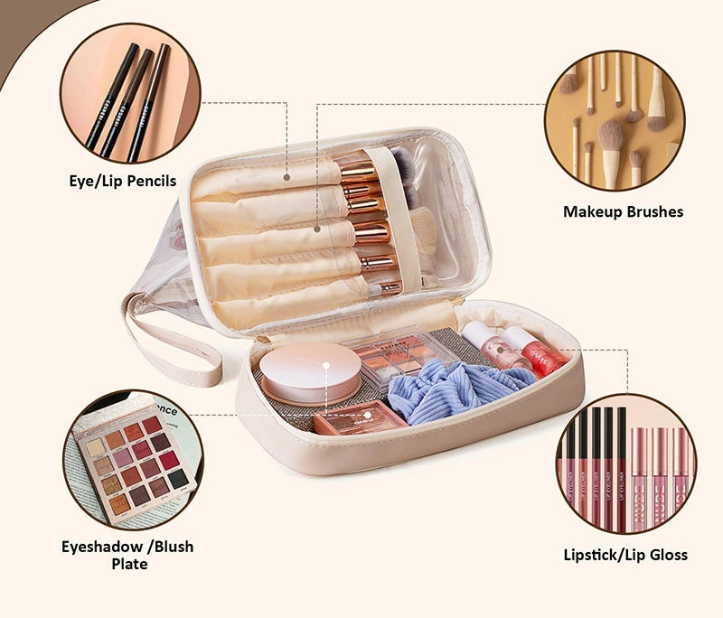 Clear Waterproof PVC Chenille "Stuff" Travel Bag - 4 Color Options! | 2-4 Week TAT