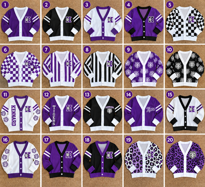 💜🐯 Custom Game Day Cardigans | Kids 2/3T–13/14T & Adults S–5XL | 3–6 Week TAT 🏈