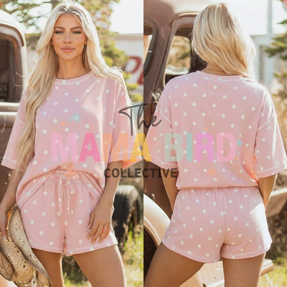 Polka Dot Shorts Comfy Set - TAT 2/3 weeks
