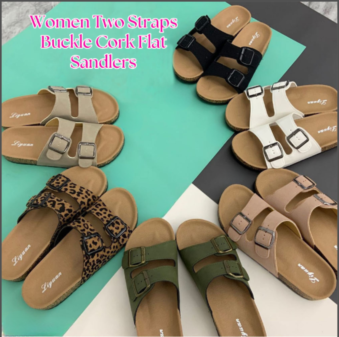 👡✨ Classic Neutral Cork Footbed Sandals 🎀 SIX COLORS! | EUR 36–42 | 3-4 Week TAT