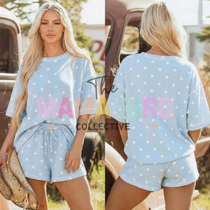 Polka Dot Shorts Comfy Set - TAT 2/3 weeks