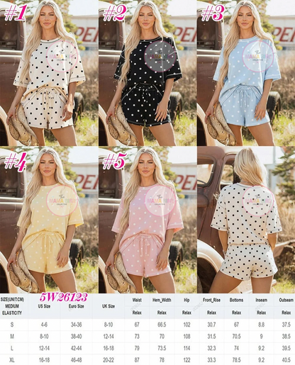 Polka Dot Shorts Comfy Set - TAT 2/3 weeks