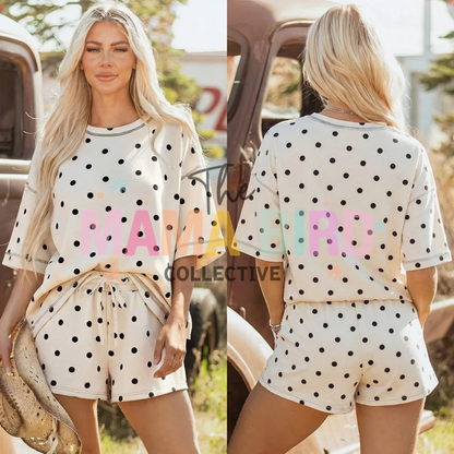 Polka Dot Shorts Comfy Set - TAT 2/3 weeks
