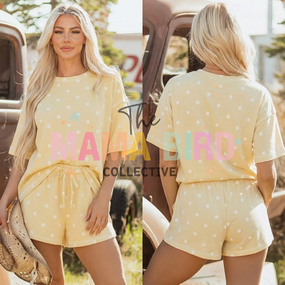 Polka Dot Shorts Comfy Set - TAT 2/3 weeks