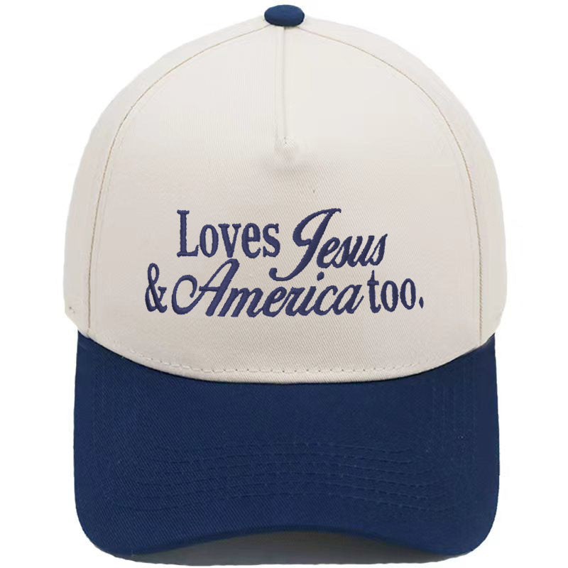 Embroidered Loves Jesus & America Too Snap Back Hat (13 Colors) | 2-4 Week TAT