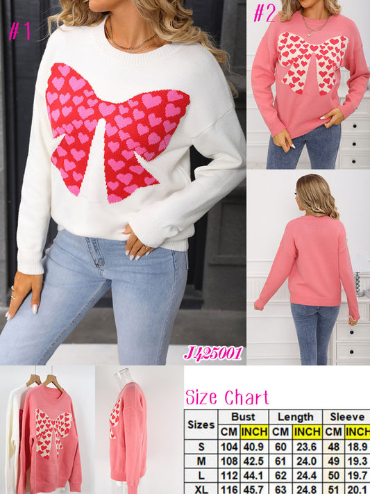 Valentine's Bow Sweaters | 3-4 Week TAT