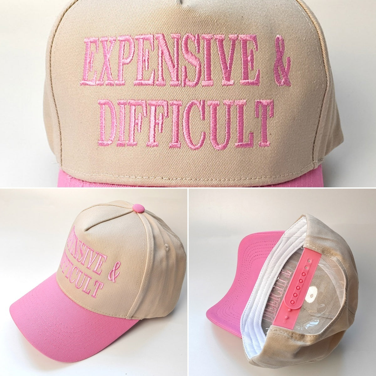 Embroidered Expensive & Difficult Snap Back Hat (7 Color Options) | 2-4 Week TAT