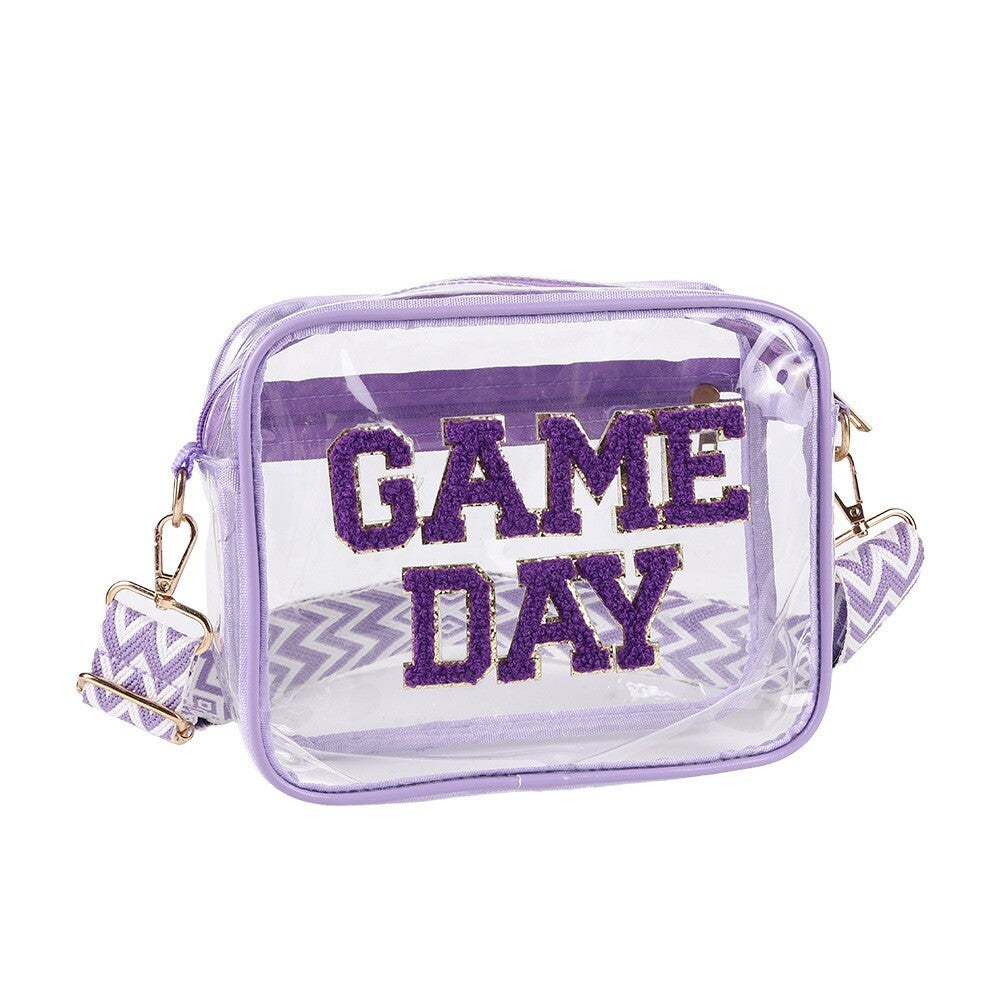 Clear PVC Game Day Crossbody - 7 Colors Options! | 2-4 Week TAT