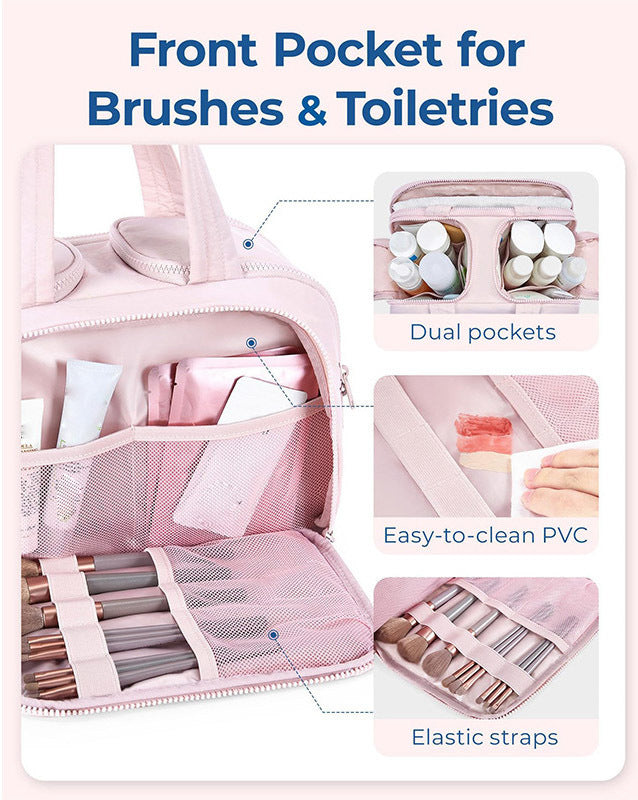 Large Capacity PVC Travel Makeup & Toiletry Bag - 4 Colors | 2-4 Week TAT