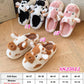 Fuzzy Cow Slipper | 2-4 Week TAT
