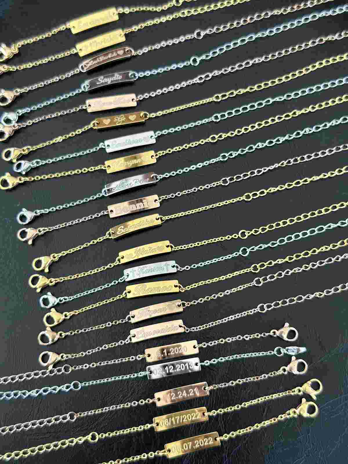 Kids' Engraved Custom Name Bracelet